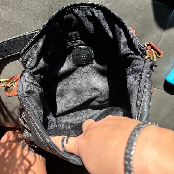 Vintage Fossil No. 54 Leather Bag - Picture 5 of 6